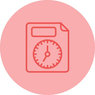 belge simgesi, vektör illüstrasyonu