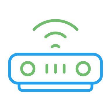 Kablosuz. Web simgesi basit illüstrasyon