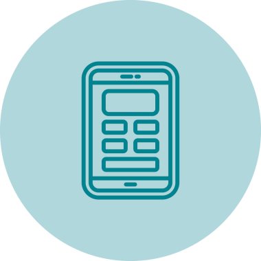 Mobil Tasarım Web simgesi vektör çizimi