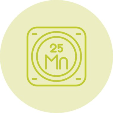 Kimyasal Element Web simgesi vektör çizimi