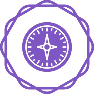 pusula simgesi web basit illüstrasyon