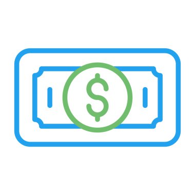 Projeniz için vektör dolar simgesi