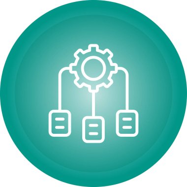 Dişliler. Web simgesi basit illüstrasyon