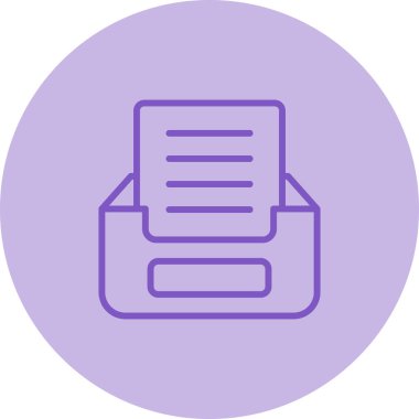 Dosya simgesinin vektör illüstrasyonu