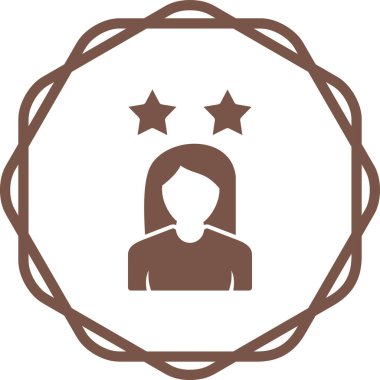 yıldız kadın kişi simgesi