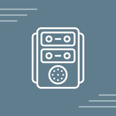 radyo vektör simgesi modern illüstrasyon