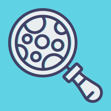 Büyütme cam ağ ikonu vektör illüstrasyonu  