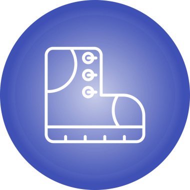 Mavi çizgili araba lastiği ikonu beyaz arkaplanda izole edilmiş. Mavi daire düğmesi. vektör.