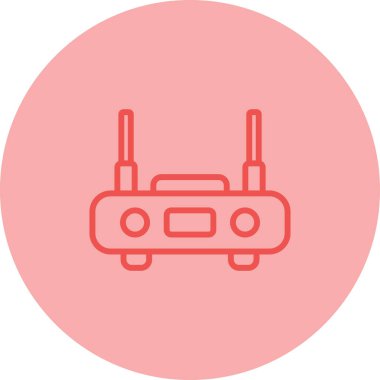 router simgesi web basit illüstrasyon