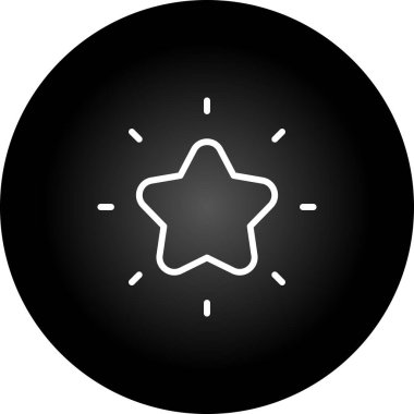 yıldız simgesi vektör illüstrasyonu