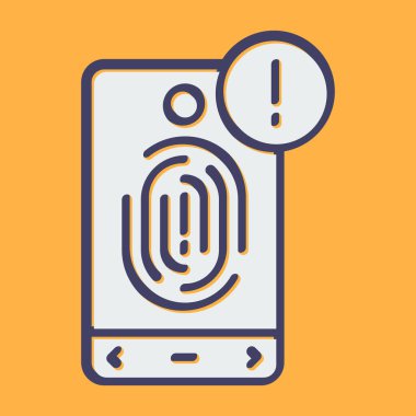 akıllı telefon simgesi vektör illüstrasyonu