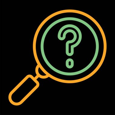 Soru işareti vektör illüstrasyonu