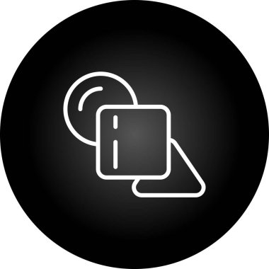 Geometrik web simgesi vektör çizimi