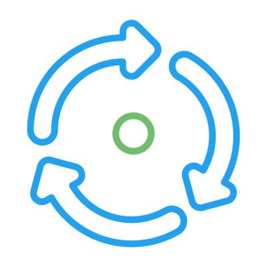 Geri dönüşüm simgesi vektör resimlemesi