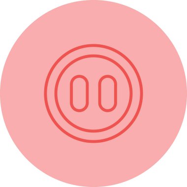 Dairesel düğmenin vektör illüstrasyonu