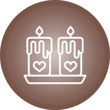 Mum simgesi vektör illüstrasyonu