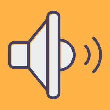 Hoparlör ses ayarı vektör simgesi