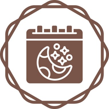 Takvim simgesi vektör illüstrasyonu