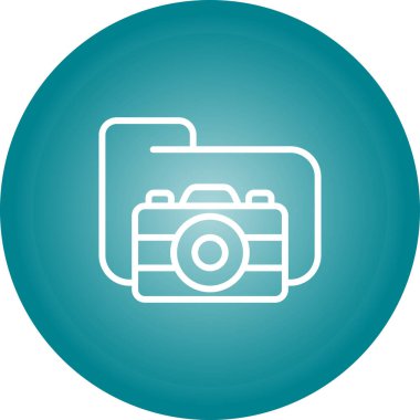 kamera web simgesi, vektör illüstrasyonu