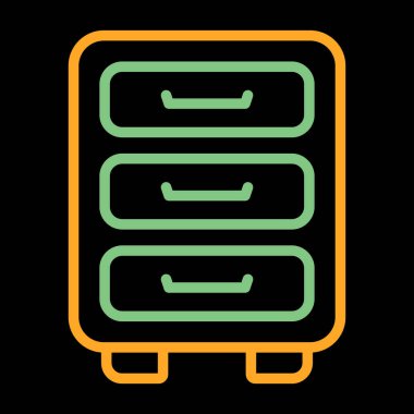 Sunucu simgesi, vektör illüstrasyonu