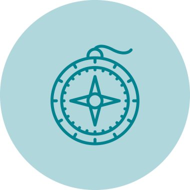 pusula simgesi web basit illüstrasyon