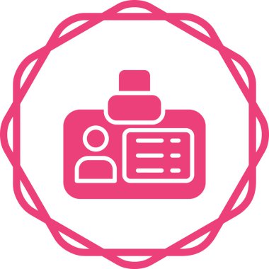 Resim çerçeveli bir kişinin vektör çizimi