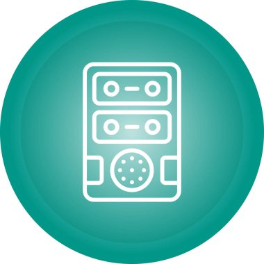 radyo simgesi vektör illüstrasyonu