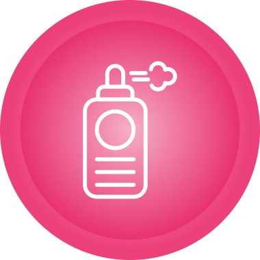 unique spray bottle vector glyph icon