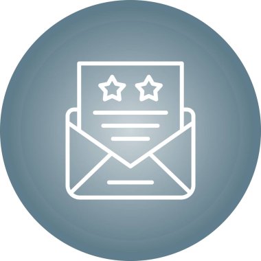 zarf e- posta simgesi, vektör illüstrasyonu