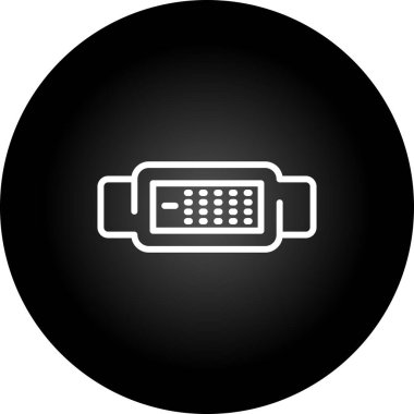 Modern b 'nin vektör çizimi pil ikonundan yoksun