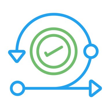 Saat simgesinin vektör illüstrasyonu