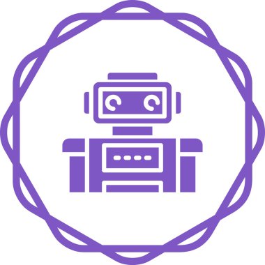 robot web simgesi vektör illüstrasyonu