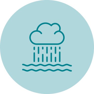 Bulut. Web simgesi basit illüstrasyon