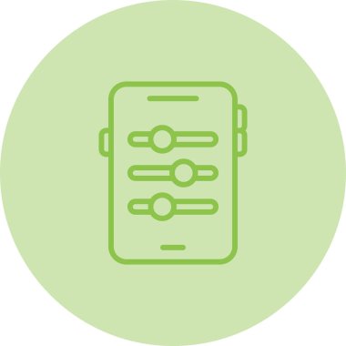 akıllı telefon web simgesi vektör çizimi