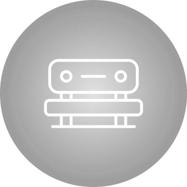 Tezgah web simgesi, vektör çizim 