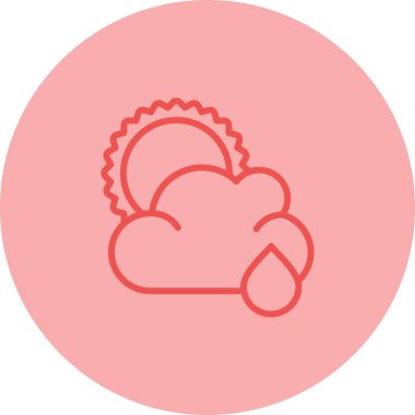 Bulut. Web simgesi basit illüstrasyon