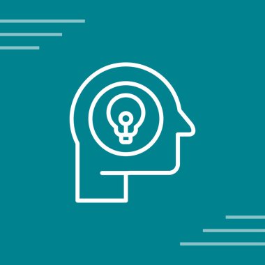 özet biçiminde beyin yaratıcı fikir simgesi