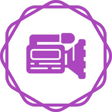 Kamera. Web simgesi basit illüstrasyon