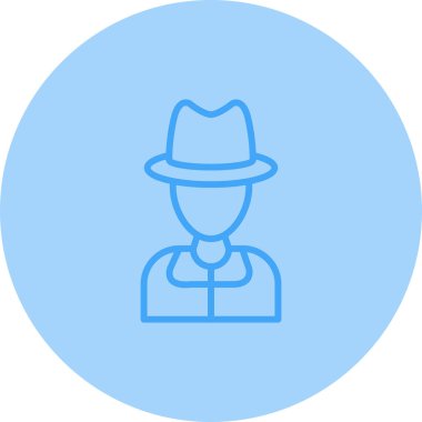 Adamım. Web simgesi basit illüstrasyon