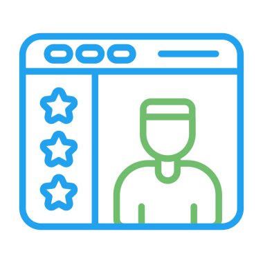 çevrimiçi depolama simgesi, vektör, basit