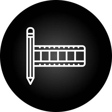 Moda biçimi izole edilmiş arkaplanda kalem simgesi