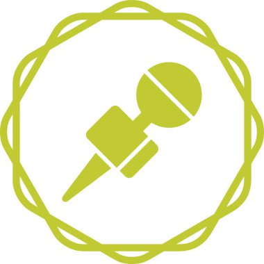 microphone icon web simple illustration