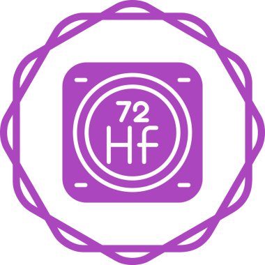 Kimyasal Element Web simgesi vektör çizimi