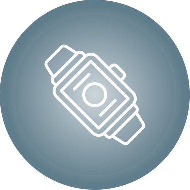 akıllı saat web simgesi vektör çizimi 