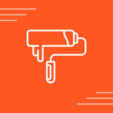 boya silindiri simge vektör çizim