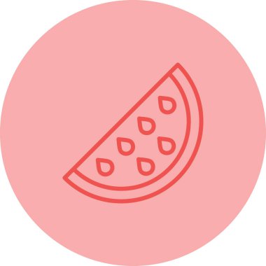 Karpuz simgesinin vektör illüstrasyonu