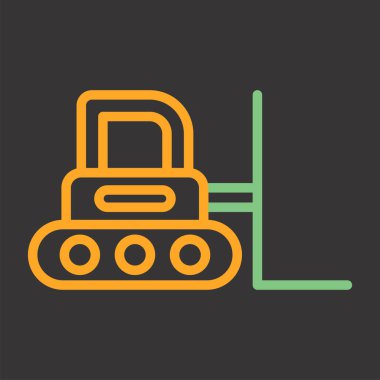 Ağır tank simgesi için yeşil tank beyaz arkaplanda izole edildi. vektör illüstrasyonu