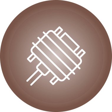 Bir işlemcinin vektör illüstrasyonu