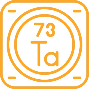 Kimyasal metal işareti ağ basit illüstrasyon