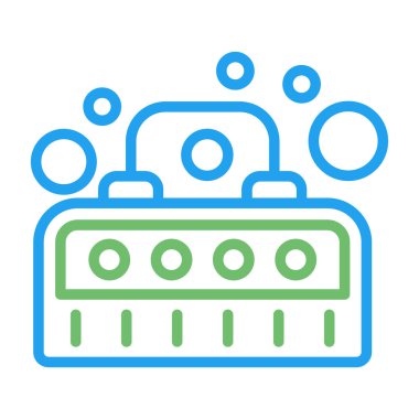 Kabarcık Makinesi Web simgesi vektör çizimi